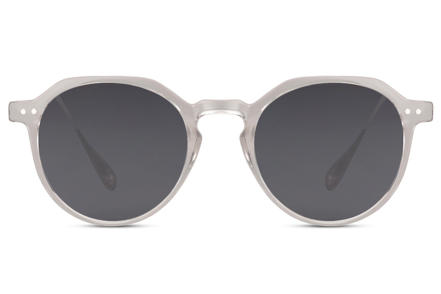 Sunbee KLAE skaidrūs akiniai nuo saulės su pilkais lęšiais – priekis Skaidri Clear