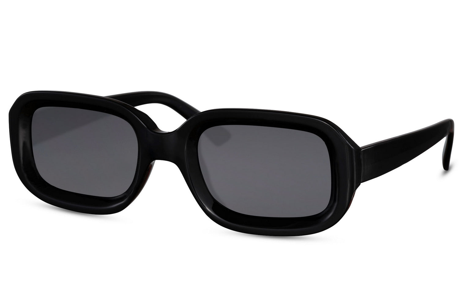 Saulės akiniai LAOS – šonas, išraiškinga forma, juodi rėmeliai Black