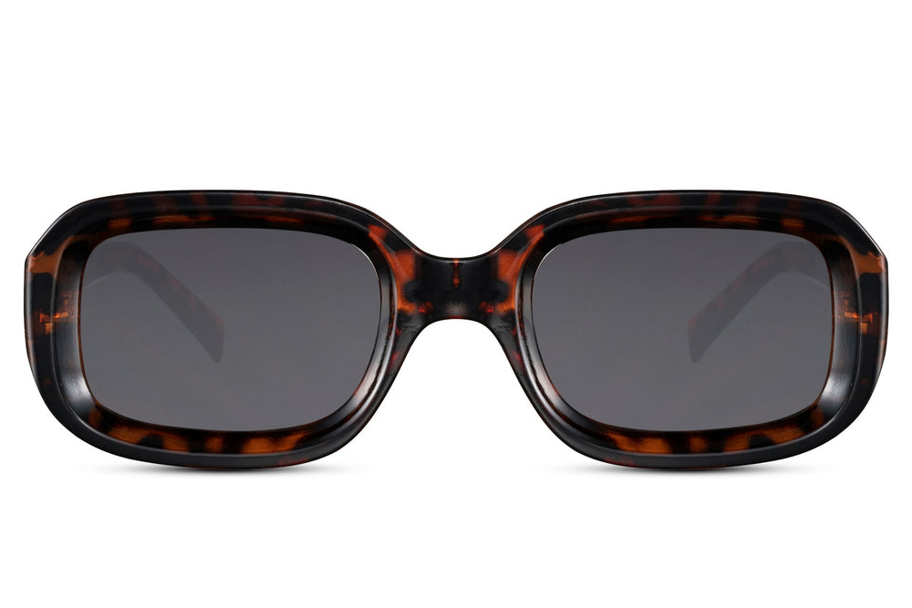 Saulės akiniai LAOS – priekis, išraiškinga forma, Tortoiseshell leo rėmeliai Tortoiseshell leo