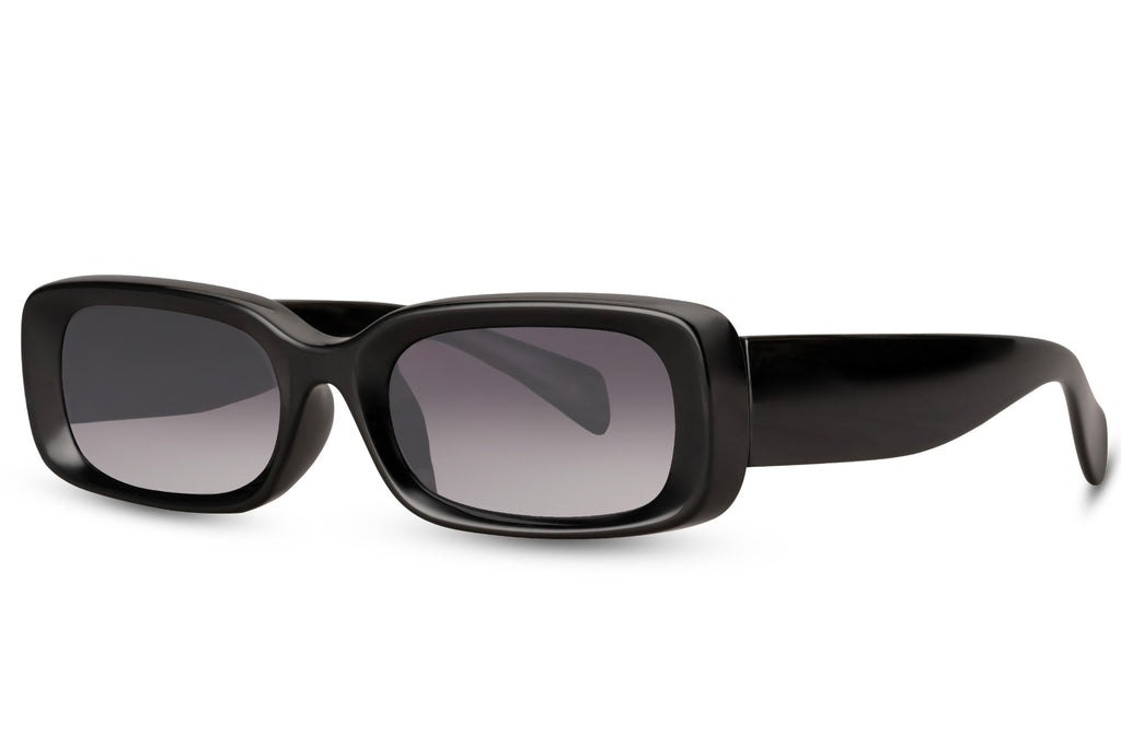 Sunbee MALA juodi akiniai nuo saulės – šoninis kampas Juoda Black