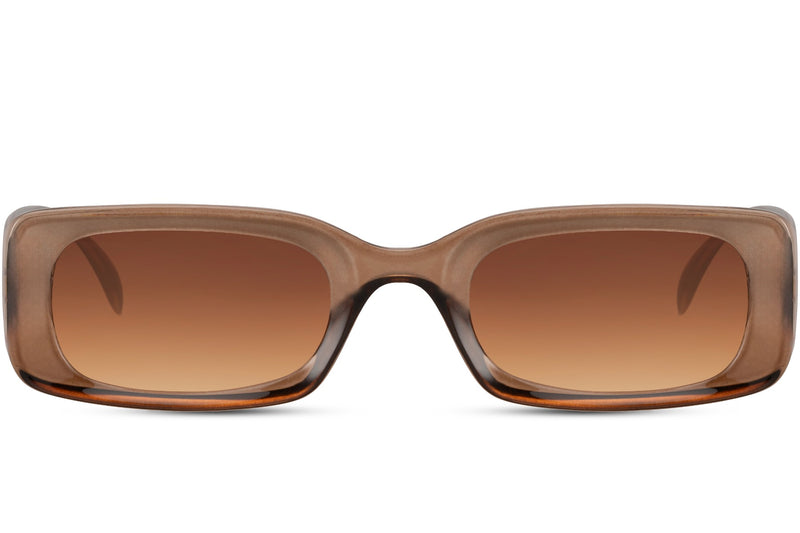 Sunbee MALA rudi akiniai nuo saulės – priekis Skaidri ruda Clear brown