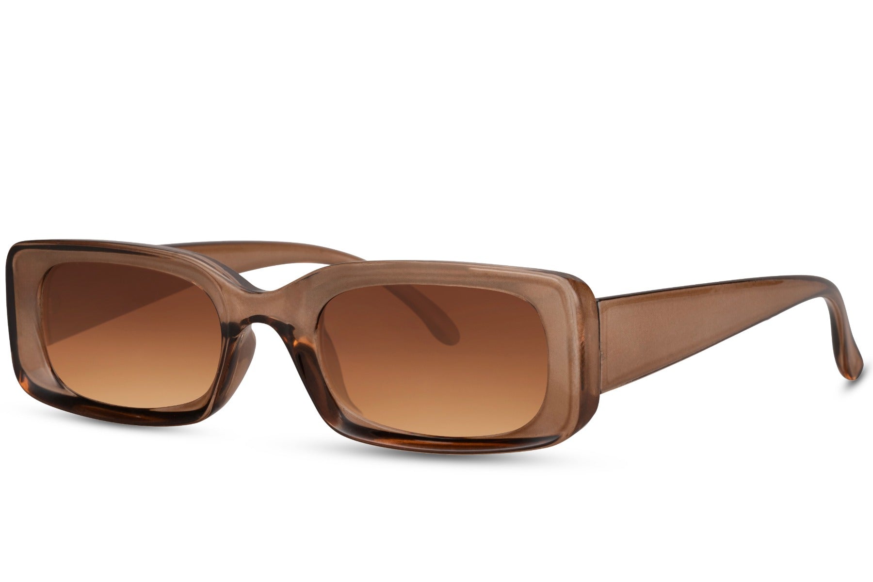 Sunbee MALA rudi pailgi akiniai – šoninis kampas Skaidri ruda Clear brown