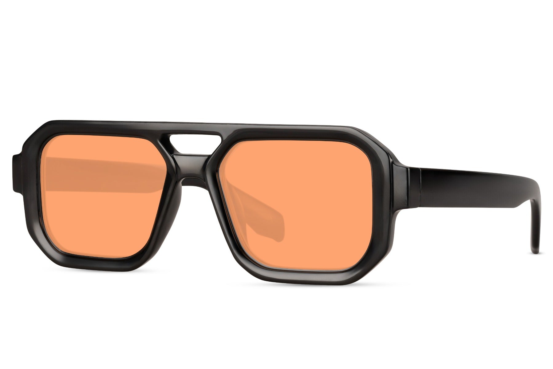 Sunbee RAGI akiniai nuo saulės su oranžiniais stiklais – šoninis kampas Oranžinė Orange