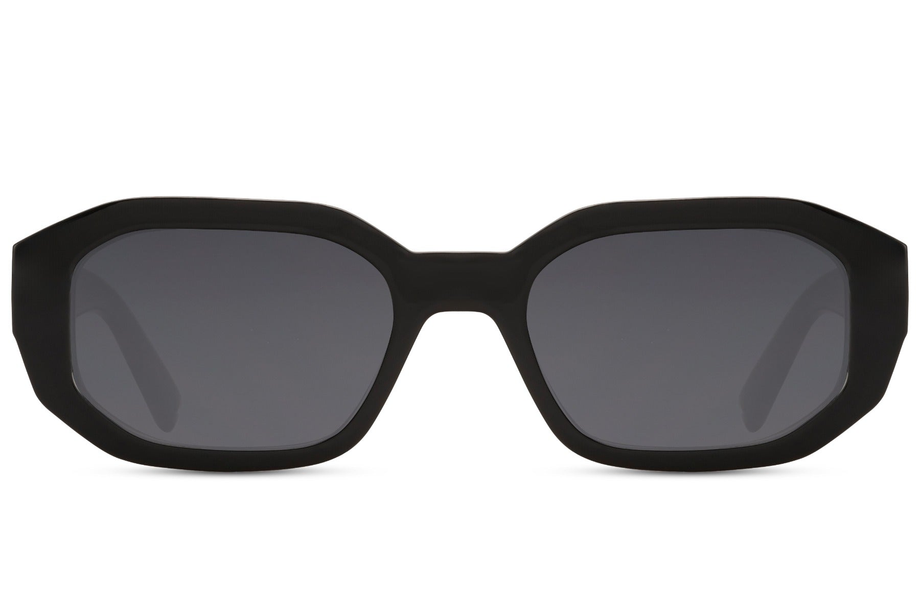 Saulės akiniai SUNI – priekis, modernus dizainas, juodi rėmeliai Black