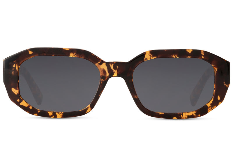 saulės akiniai SUNI – priekis, modernus dizainas, Tortoiseshell rėmeliai Tortoiseshell