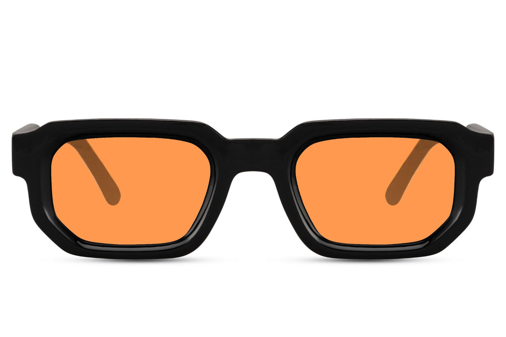 Sunbee TANN oranžiniai stačiakampiai akiniai nuo saulės – priekis Oranžinė Orange