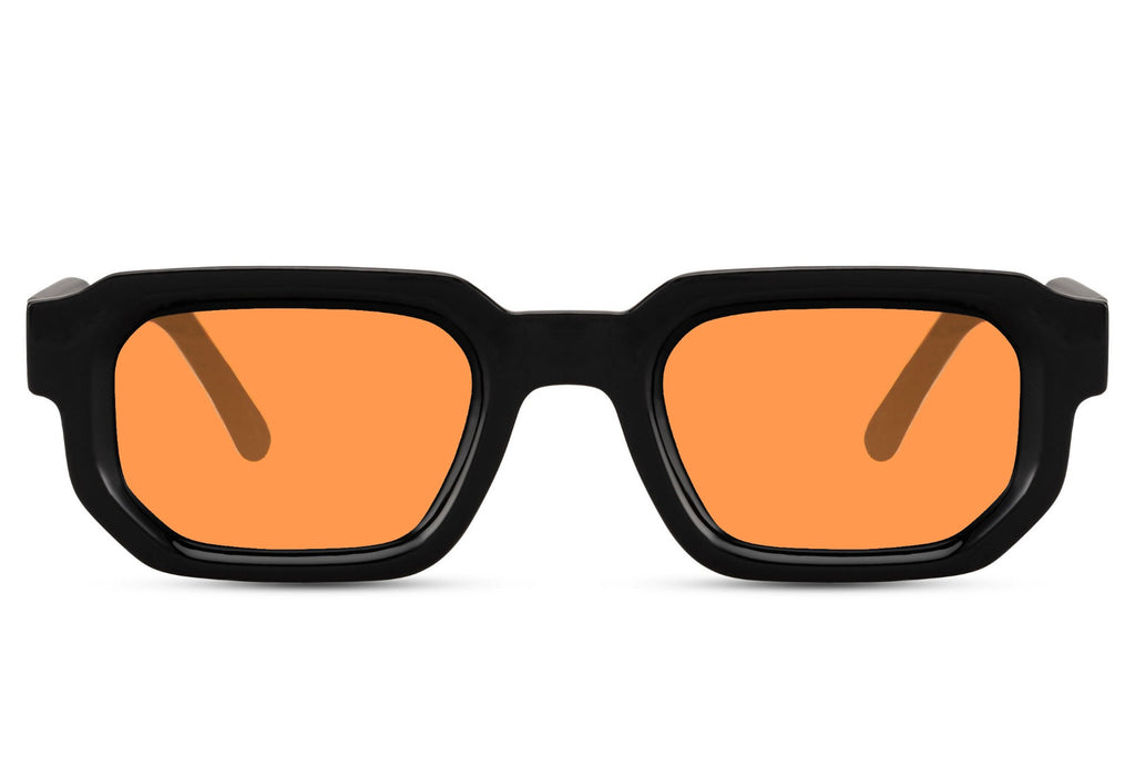 Sunbee TANN oranžiniai stačiakampiai akiniai nuo saulės – priekis Oranžinė Orange