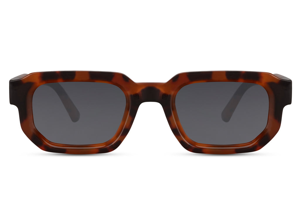 Sunbee TANN rudi tortoiseshell stiliaus akiniai nuo saulės – priekis Tortoiseshell tamsi Tortoiseshell dark