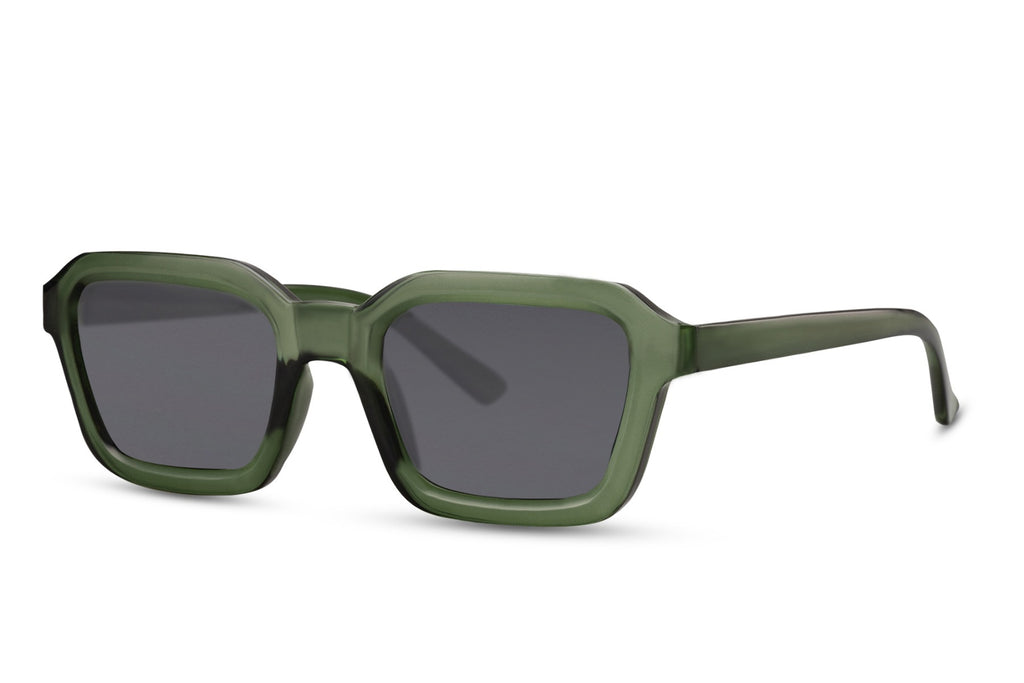 Sunbee VUNU žali akiniai nuo saulės – šoninis kampas Skaidri žalia Clear green